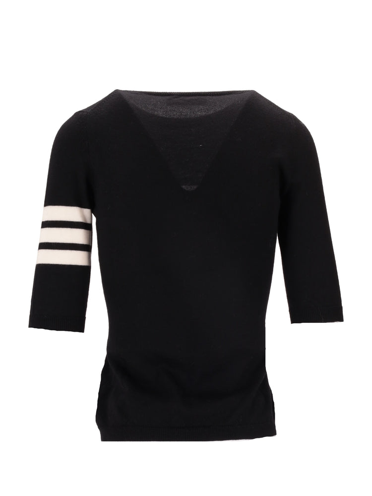 LA ROSE 3/4 merino wool knitwear