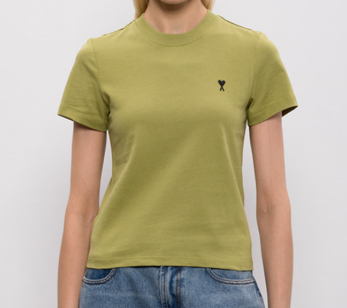 TSHIRT AMI DE COEUR CONTRASTE CROPPED