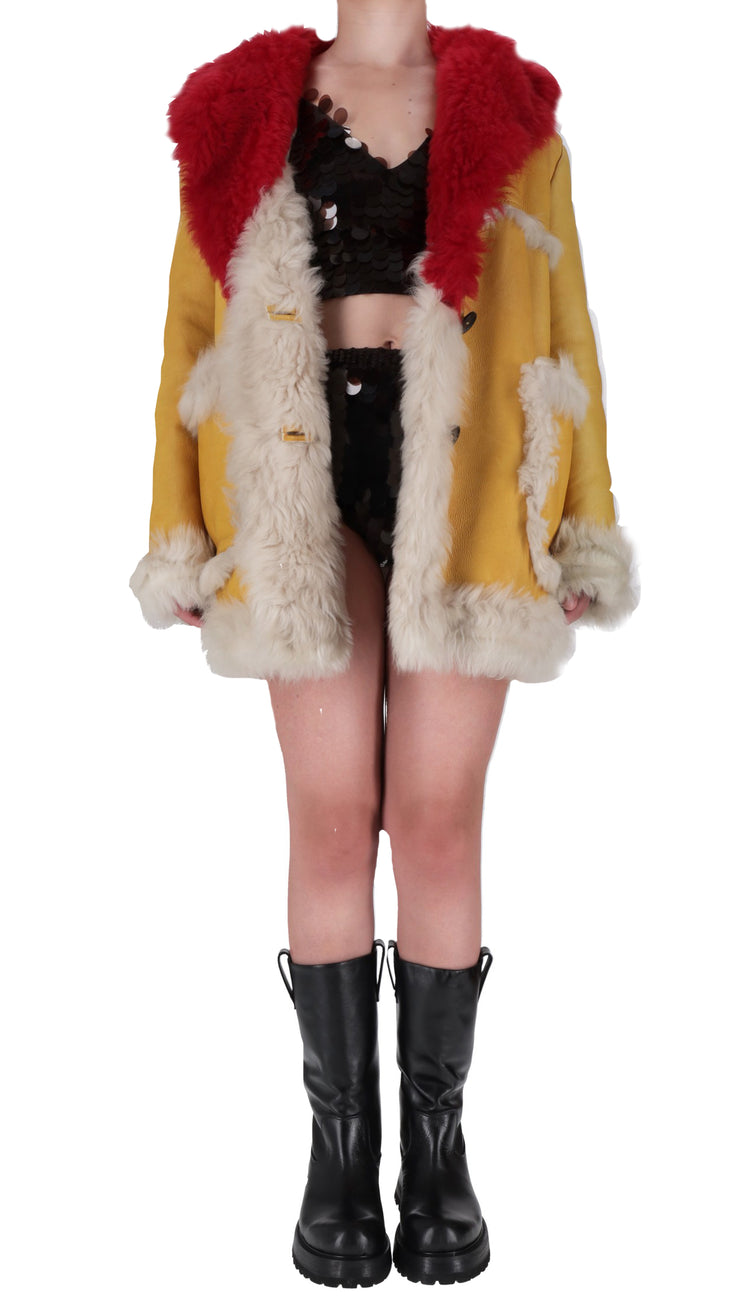 PRADA COAT MARRONE