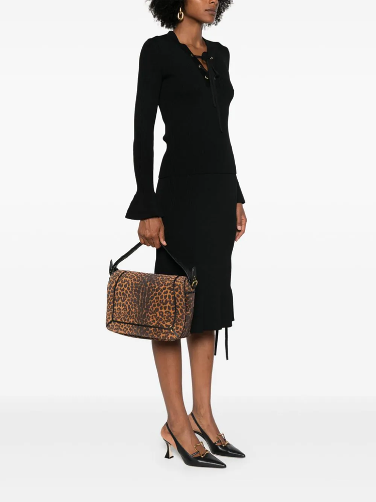 Pepito large suede bag