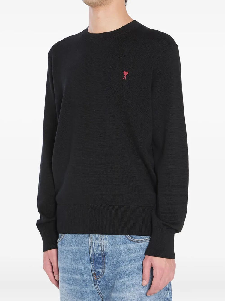 PULL COL ROND AVEC AMI DE COEUR CONTRASTE