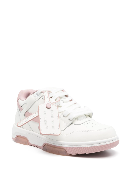 OUT OF OFFICE CALF LEATHER WHITE - PINK