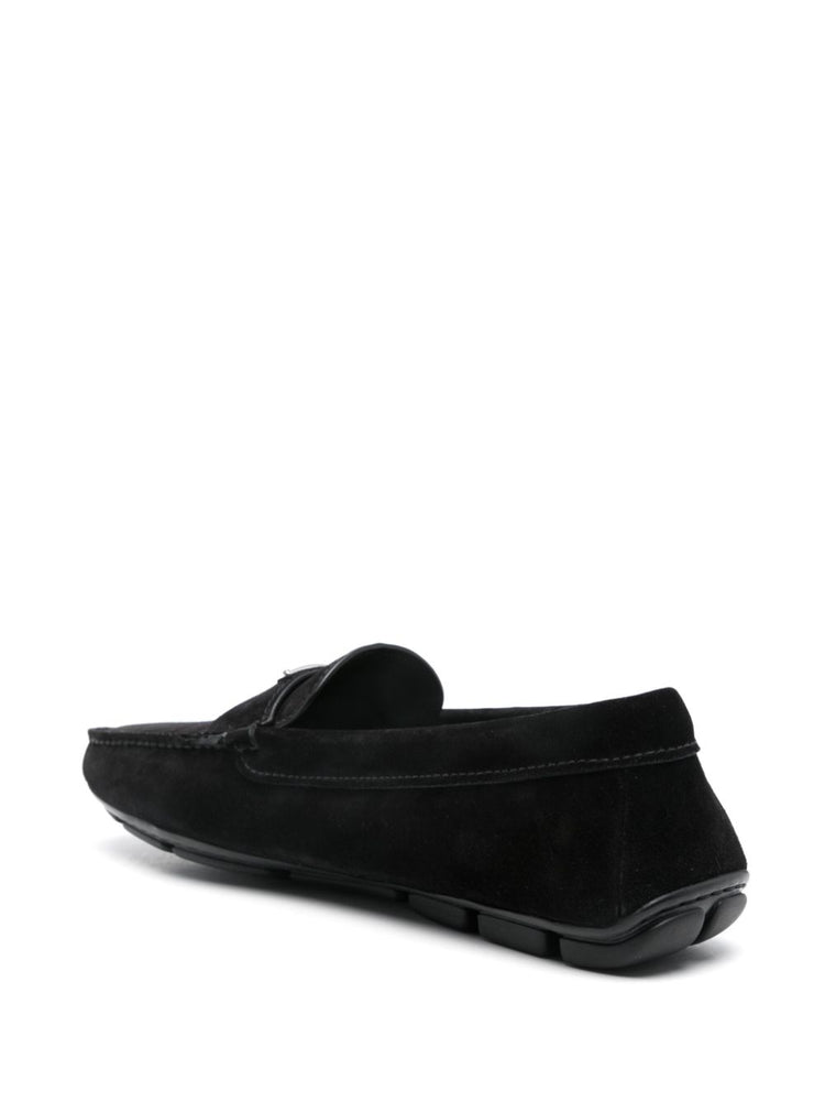 logo-plaque loafers