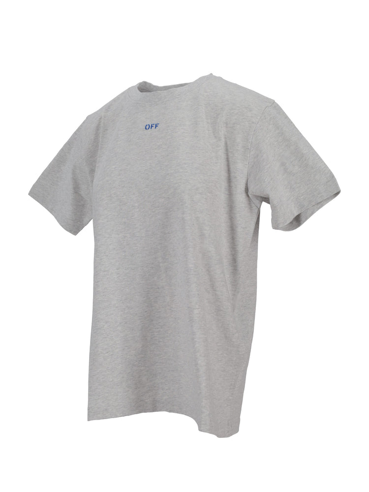BRUSH ARROW SLIM S/S TEE GREY MELANGE -