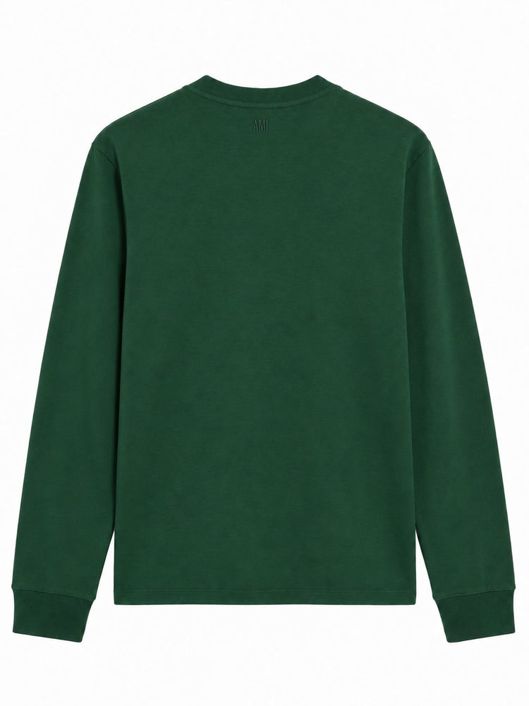 LONG SLEEVES TSHIRT WITH CONTRASTED AMI DE COEUR
