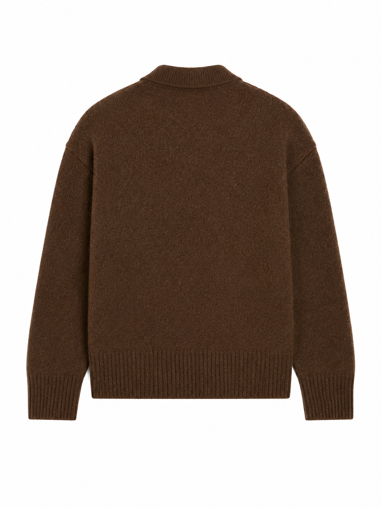 POLO SWEATER WITH AMI DE COEUR