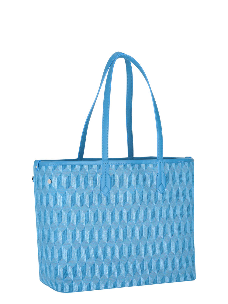 TOTE CALF/COATED CANVAS
