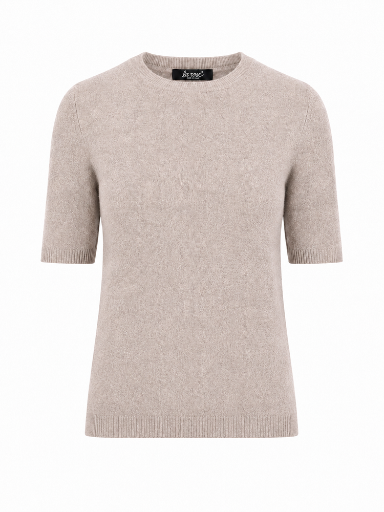 LA ROSE maglia 3/4 cashmere rosso