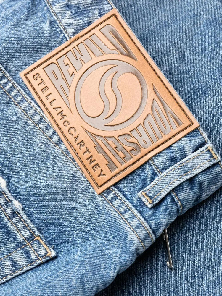 STELLA McCARTNEY zip-detail straight-leg jeans