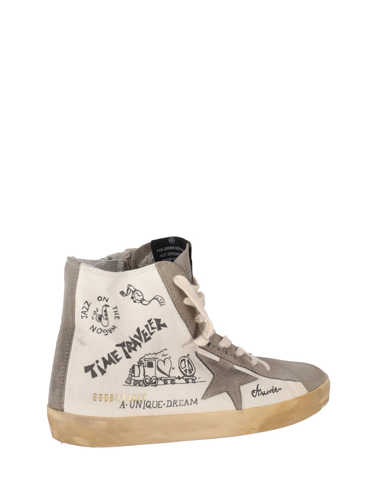 FRANCY NAPPA UPPER SUEDE TOE STAR AND LIST WITH JOURNEY PRINT