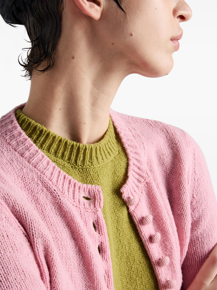 short-sleeve cashmere sweater