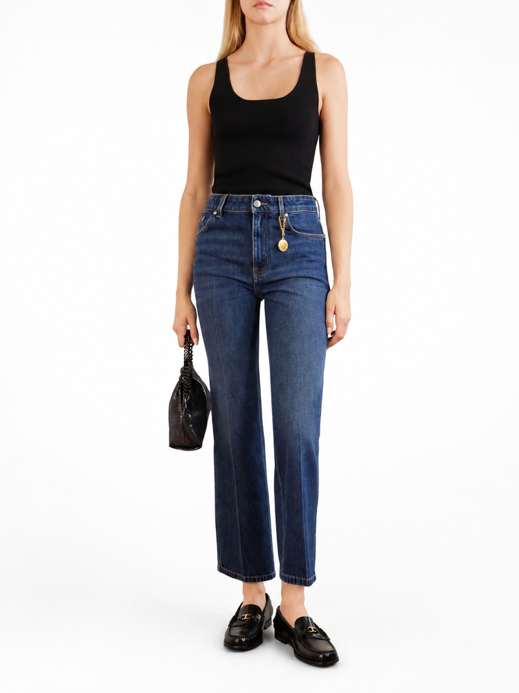 CROPPED KICK JEANS