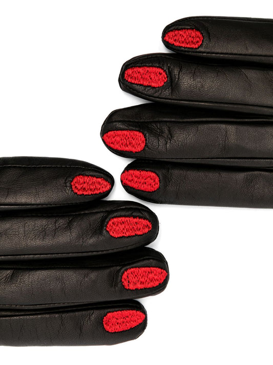 leather nail gloves
