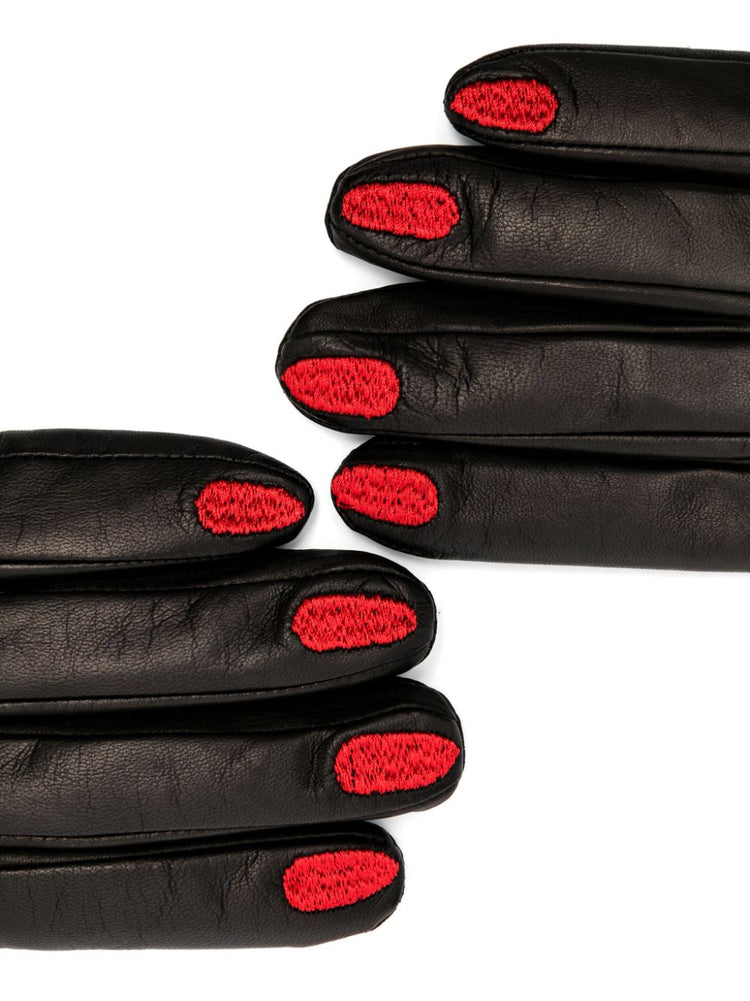 leather nail gloves