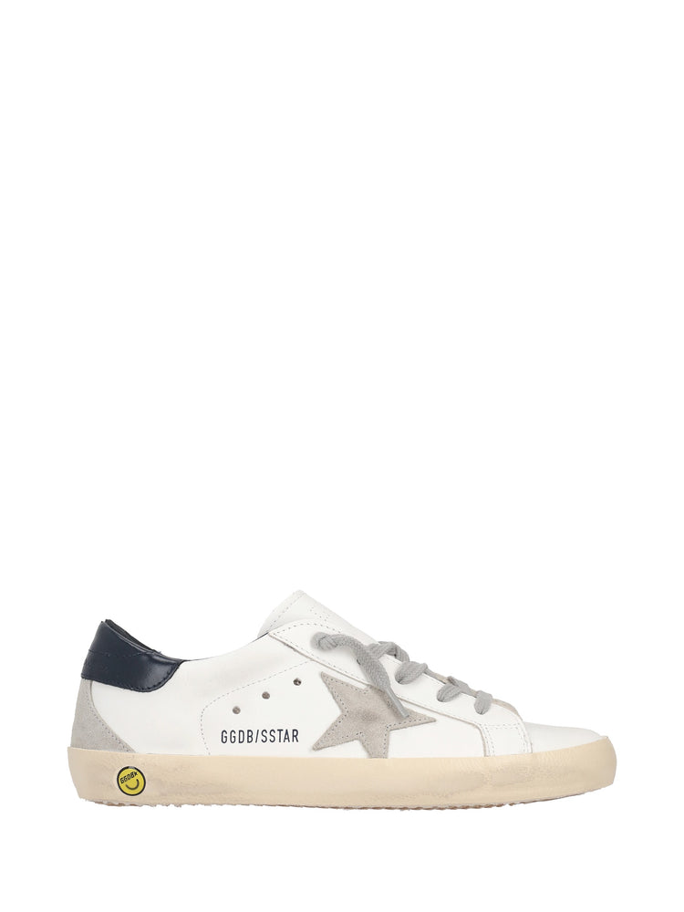SUPER-STAR LEATHER UPPER AND HEEL SUEDE STAR AND SPUR