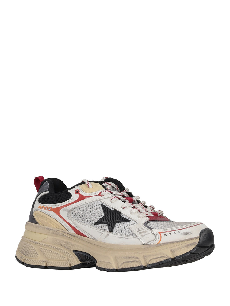 LIGHTSTAR MESH UPPER AND HEEL LEATHER TOE AND SPUR TPU STAR