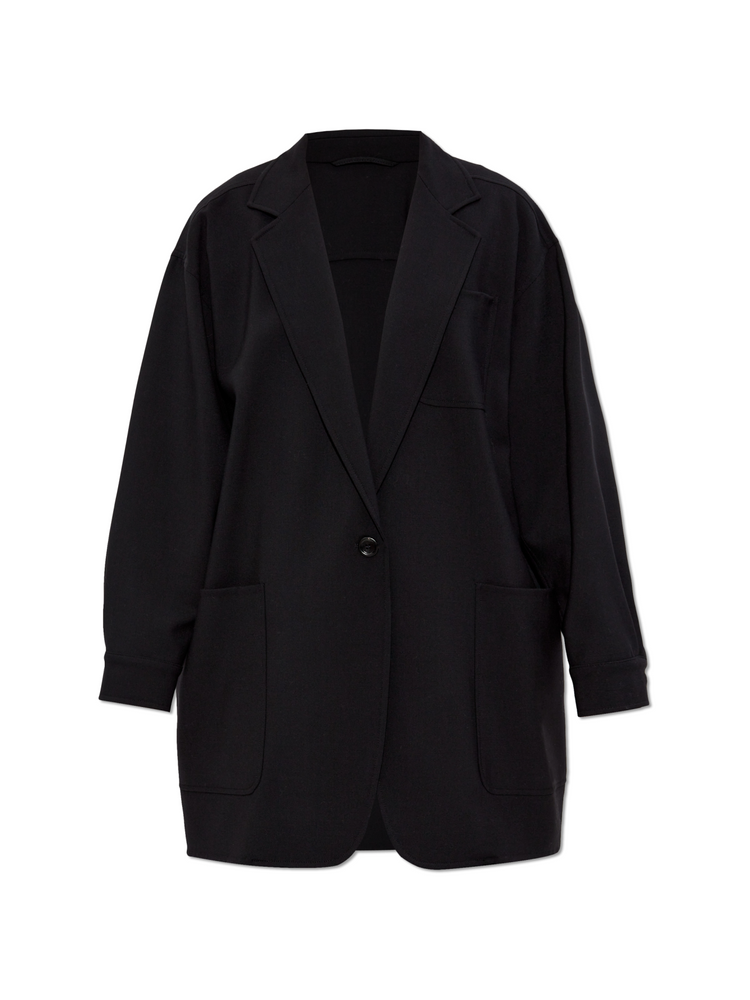 Orlaya oversize stretch-wool canvas jacket