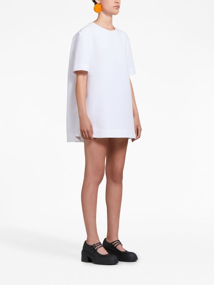 short-sleeve cotton minidress