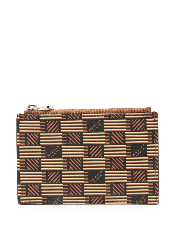 logo-stamp leather wallet