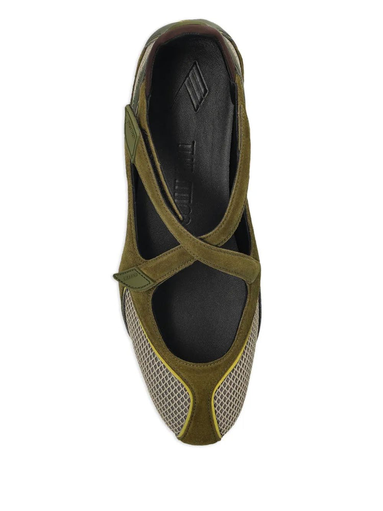 'Floor01' ballerina flat Multimateriali sintetici e pelle
