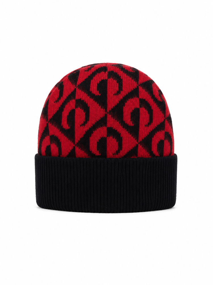 MOON LOZENGE KNIT BEANIE