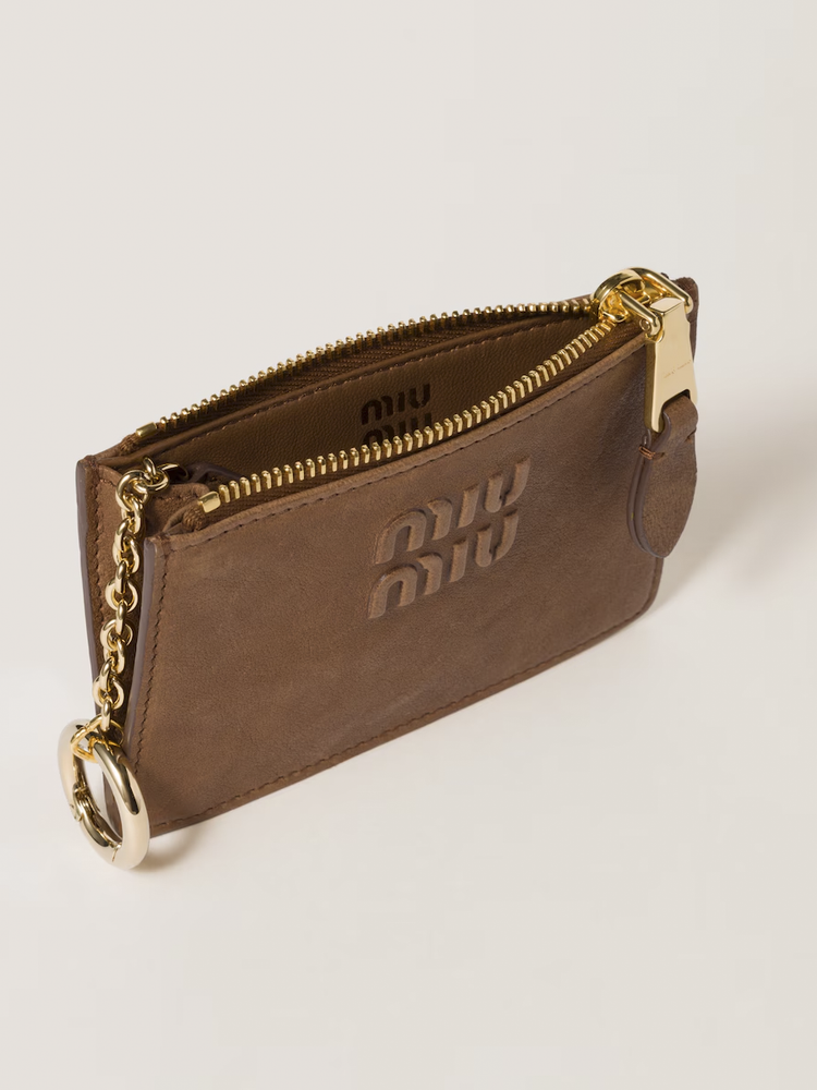 embossed-logo card holder