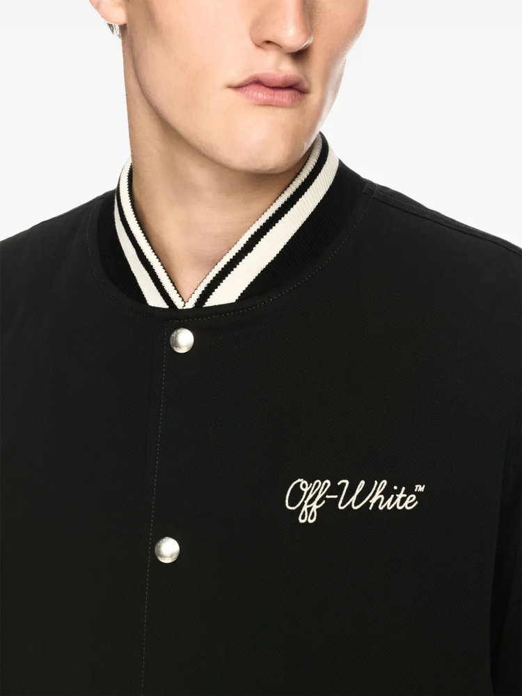 Script varsity jacket