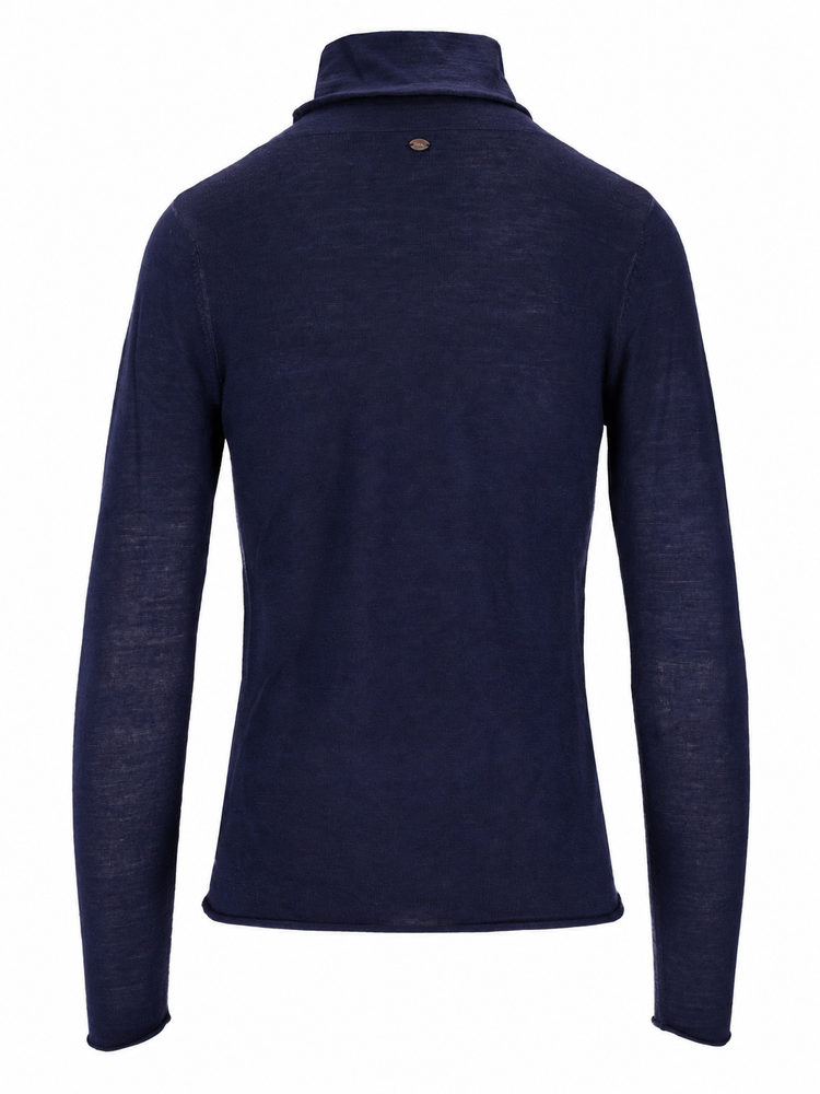 fitted roll-neck top
