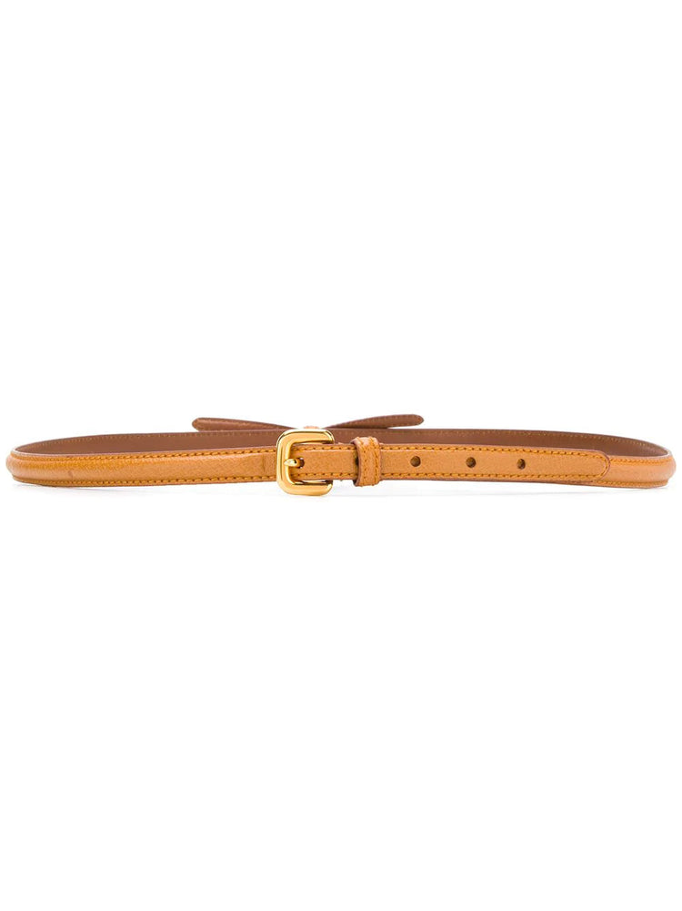 PRADA Bow detail slim buckle belt