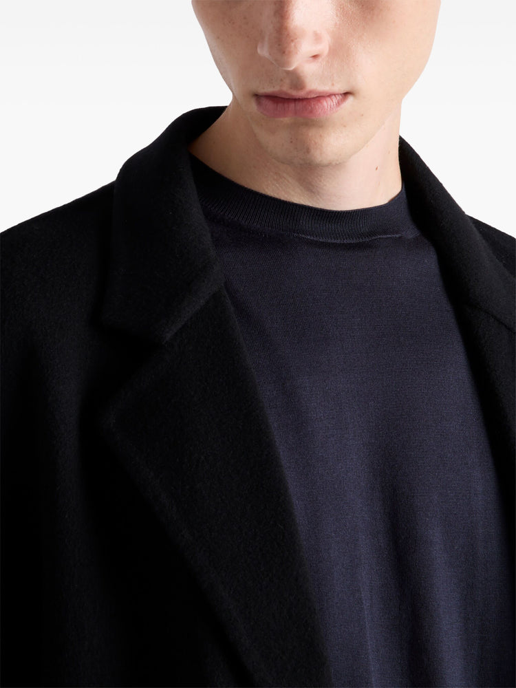 crew-neck silk jumper