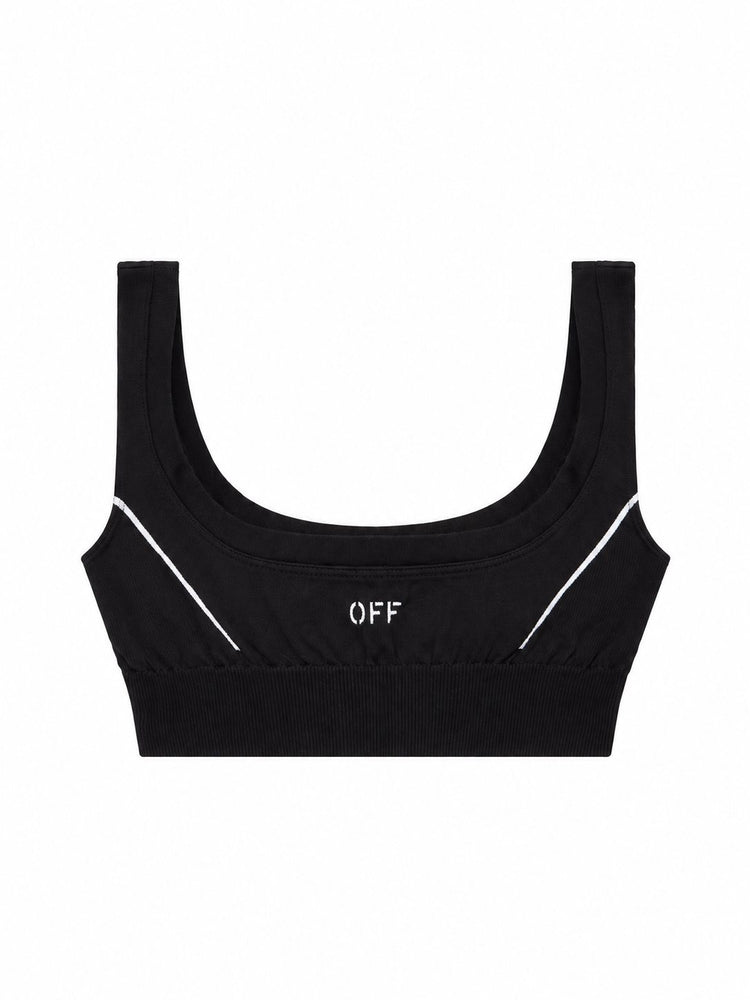 OFF STAMP SEAMLESS BRA