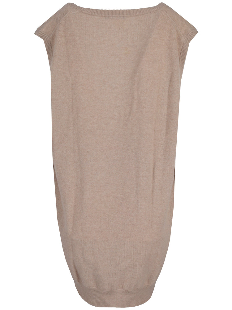 LA ROSE knitwear gilet oversize viola vino