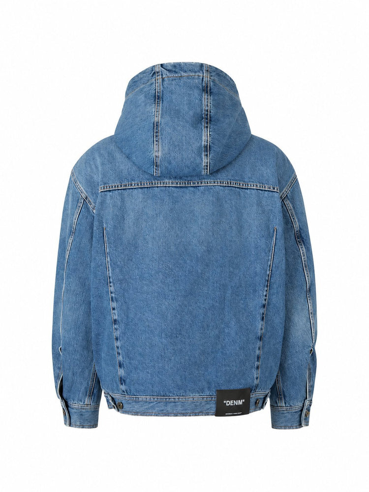BOOKISH PADDED DENIM JACKET