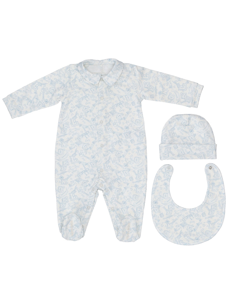 NEW BABY GIFT SET/ AO FLOWER PRINT