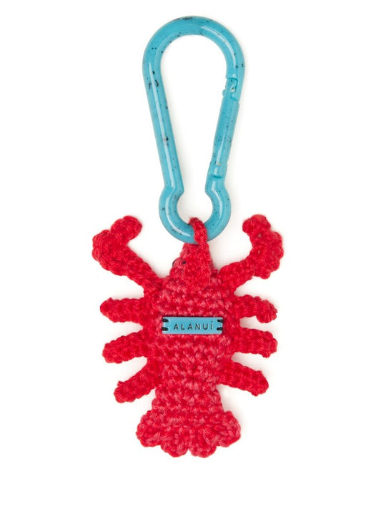 HANDMADE LOBSTER CROCHET KEY RED CORAL R