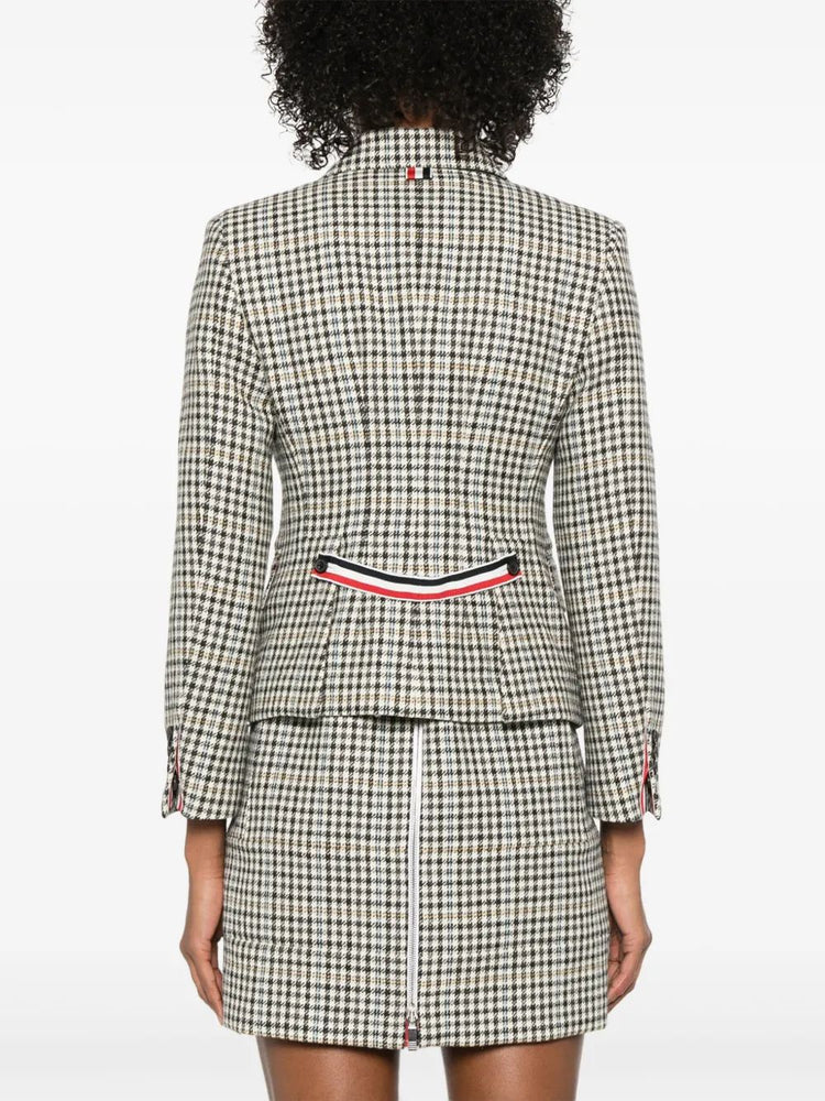 HIGH BREAK EXPOSED CATCH VENT SPORTCOAT IN GUNCLUB CHECK HUNTING TWEED