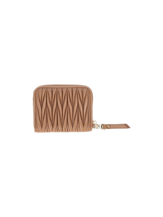 matelassé leather wallet