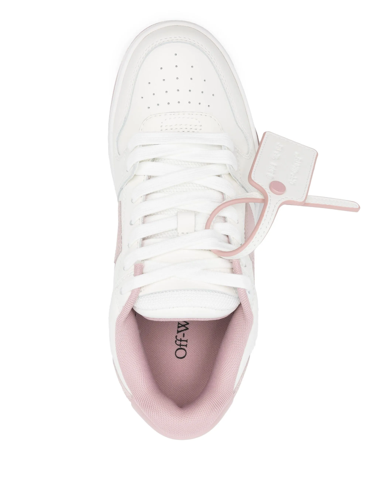 OUT OF OFFICE CALF LEATHER WHITE - PINK