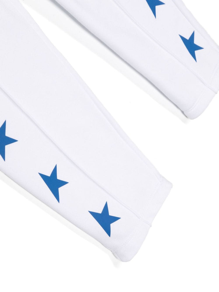 star-print jersey trousers