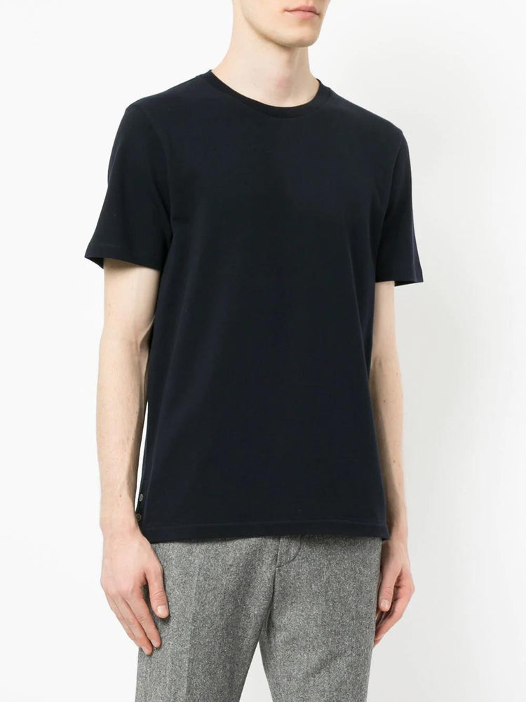 RELAXED FIT SS TEE W/ CENTER-BACK RWB STRIPE IN CLASSIC PIQUE