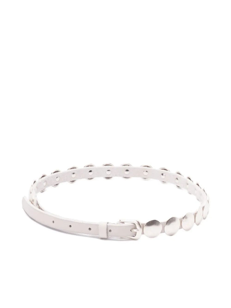 BELT TRINIDAD THIN WASHED LEATHER STUDS