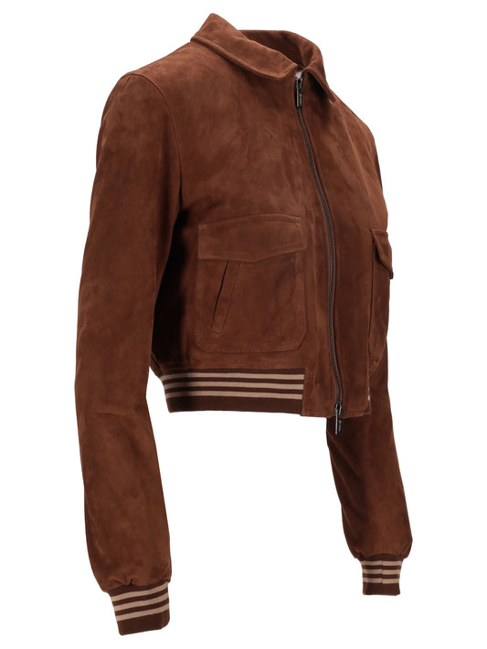 GIUBBINO PELLE SCAMOSCIATA