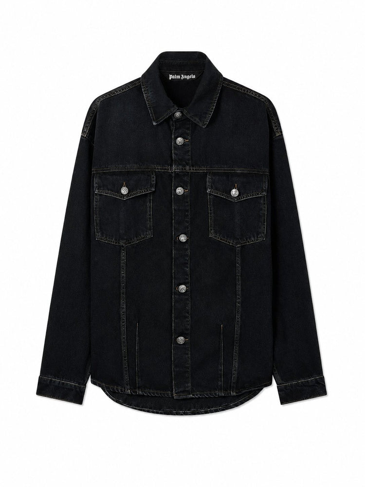CLASSIC LOGO FADED DENIM SHIRT