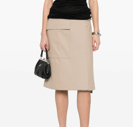 SKIRT UTILITY BUCKLE COTTON