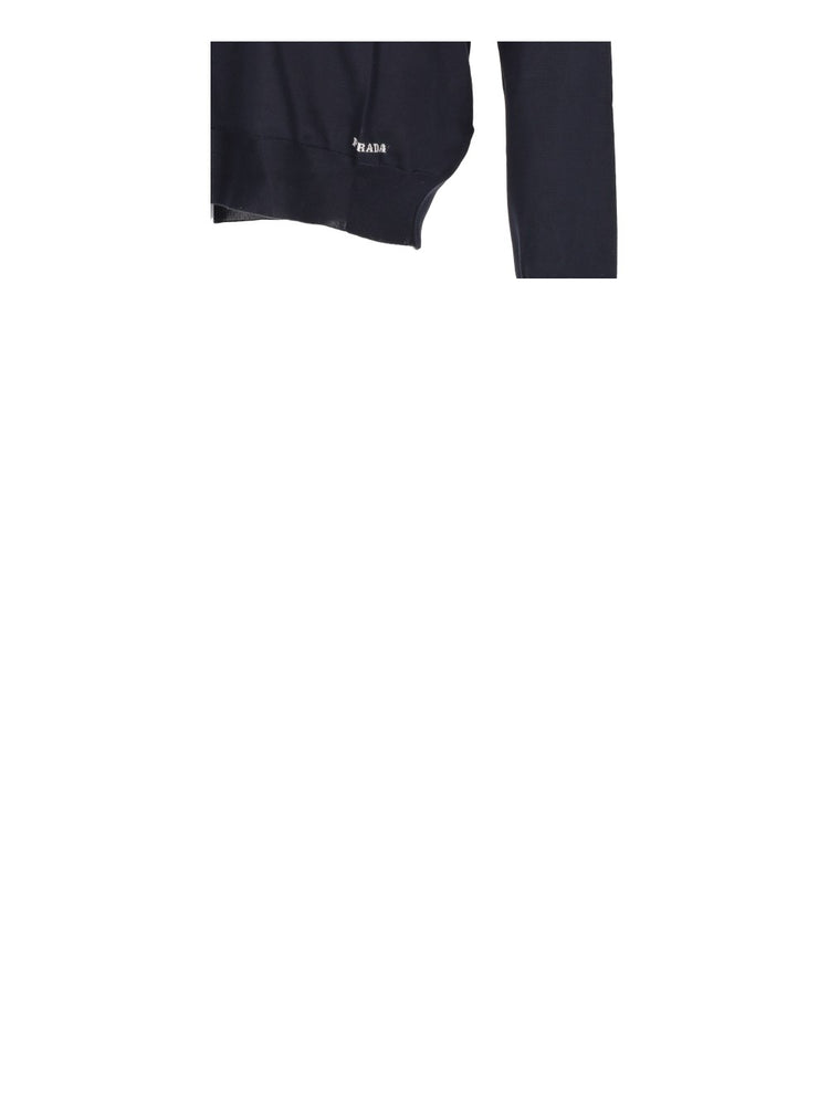 crew-neck silk jumper