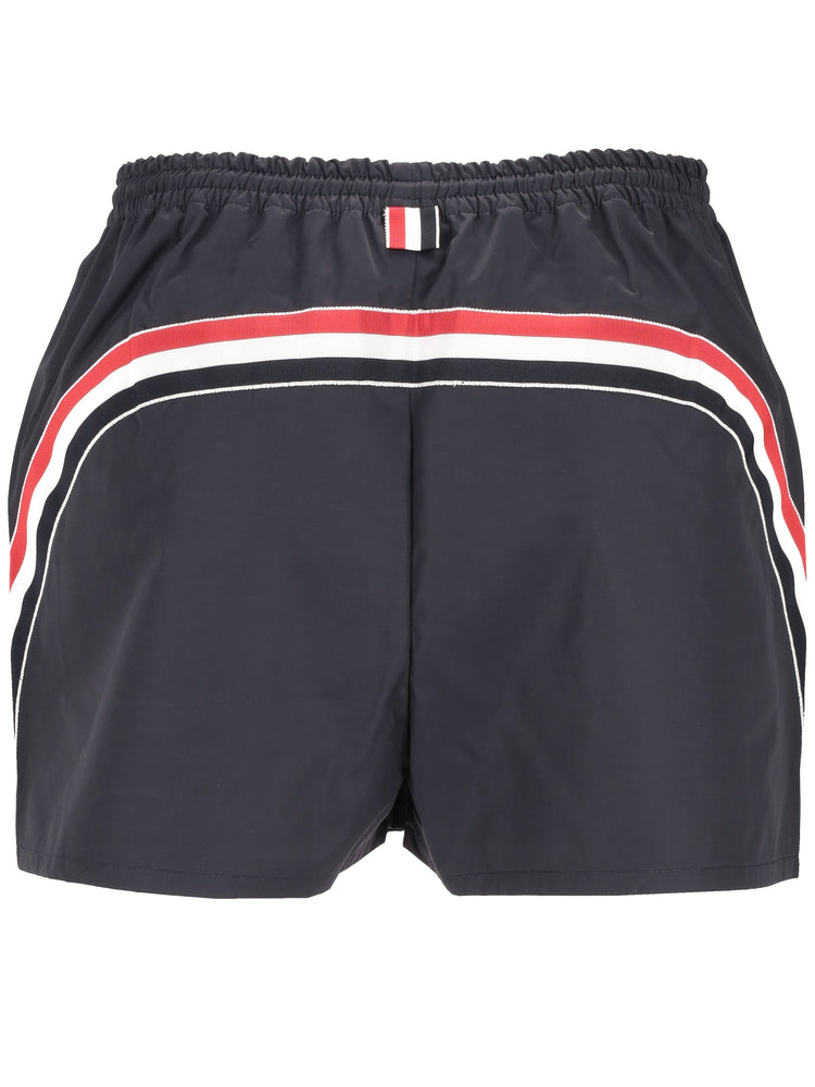 TRACK SHORT IN NYLON COTTON TECH