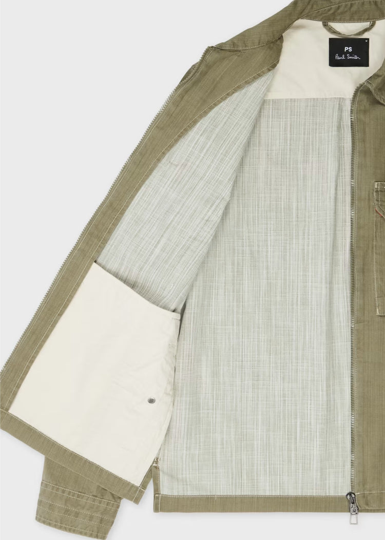 MENS ZIPPED FRONT OVERSHIRT