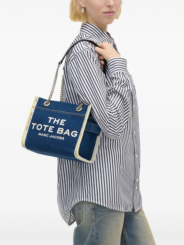 The Denim Chain Small Tote bag