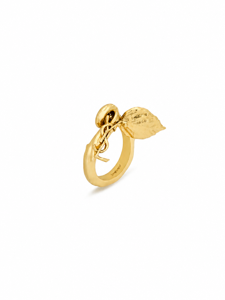 BAGUE FEUILLE ET CAS