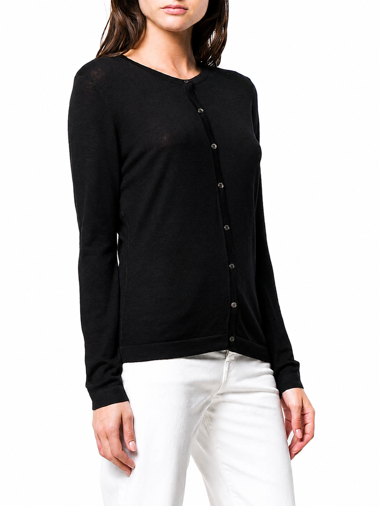 Round neck cardigan